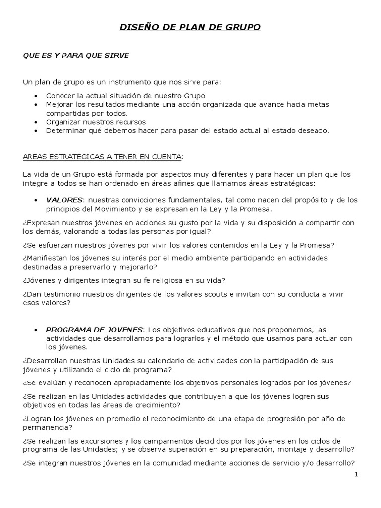 DISEÑO DE PLAN DE GRUPO Sanpa | PDF | Presupuesto