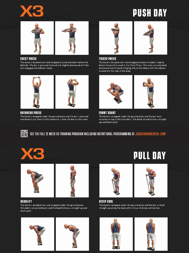 X3 Workout Card PDF