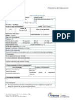 Modelo Informe Psicopedagógico