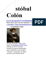 Cristóbal Colón, descubridor de América