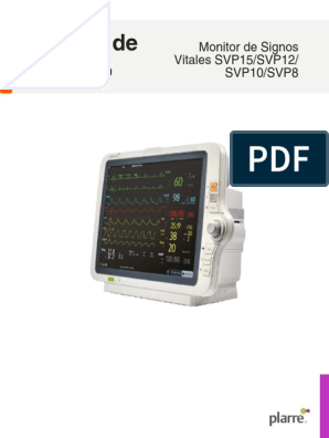 MANDO-24-00 Manual de Usuario Monitor de Signos Vitales SVP V00 BIEN, PDF, Electrocardiografia