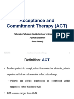 Acceptance and Commitment Therapy (ACT)