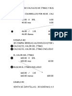 Contabilidad - Ejemplo de Calculos de Itbms - Incluido y Resgistros en Diario General-2022