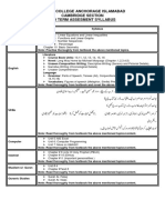 PI Mid Term Assesment Syllabus