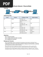 Chapter Two Lab-7 - Build A Switch and Router Network - Physical Mode