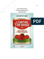 Moral Examen de Fin D'année Prise de Note L'Empire de L'or Rouge, Par Jean-Baptiste Malet