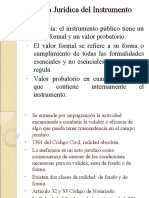 Eficacia Jurídica Del Instrumento Público