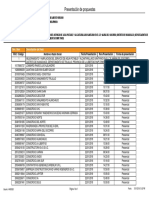 Reporte de Presentacion de Propuesta