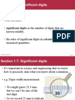 Section 1.7: Significant Digits