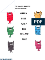 Green Blue Grey RED Yellow Pink: The Colour Monster