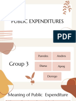 Meaning of Public Expenditure