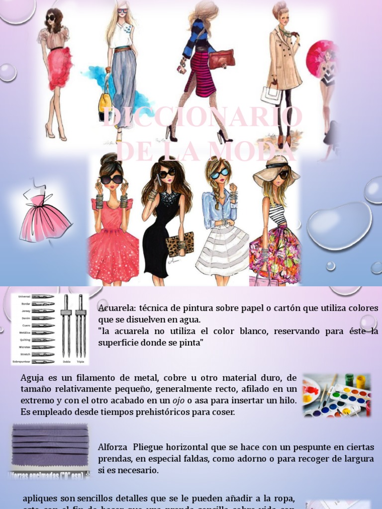 Diccionario de Términos de Moda | PDF | Ropa | Textiles