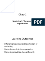 Chap-1: Marketing in Temporary Organization