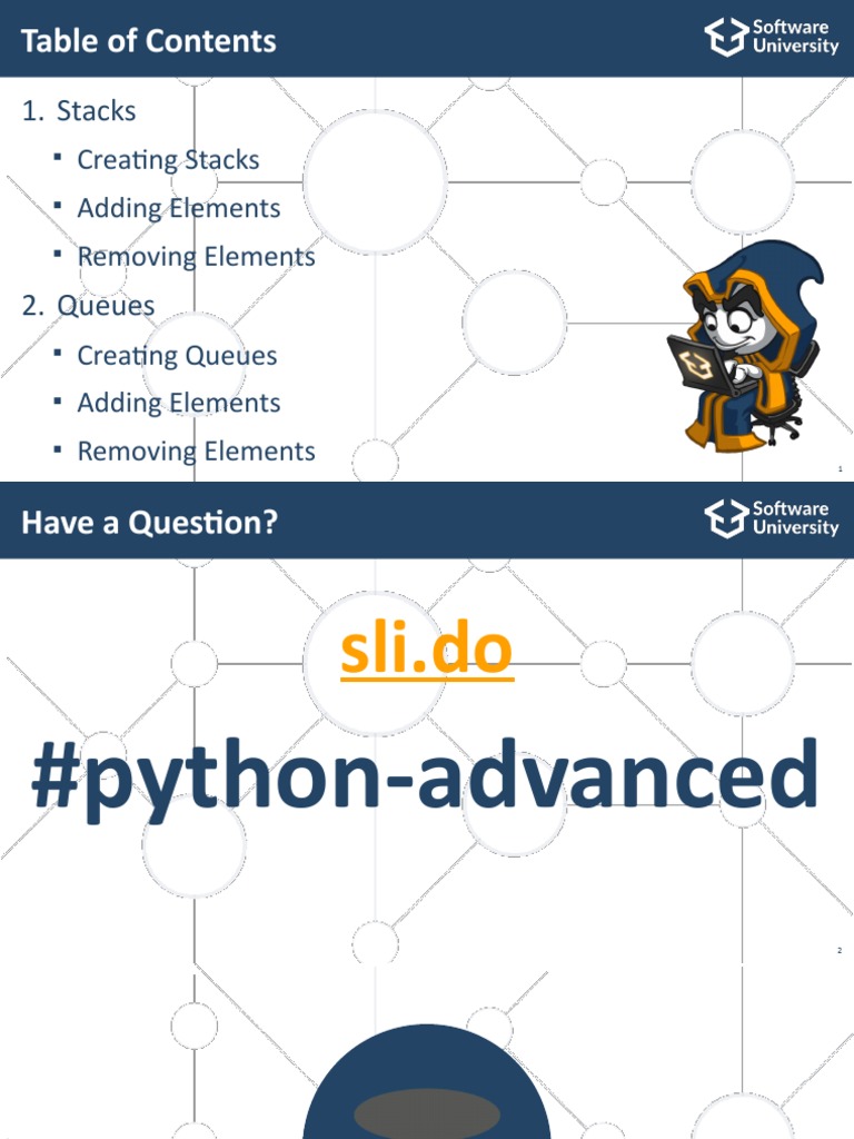 01 Lists As Stacks and Queues | PDF | Queue (Abstract Data Type ...