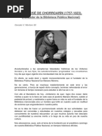 Gonzalo V. Montoro Gil ('Chorroarín Fundador de La Biblioteca Pública Nacional')