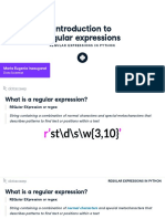 Introduction To Regular Expressions: Maria Eugenia Inzaugarat