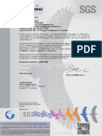 Certificado de Calidad Retie 2013 Celdas y Cofres de Colombia Sas - Encerramiento CRS15899 - Renovacion 2020