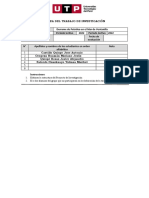 Nay. Tarea 5 - Estructura Del Trabajo de Investigación