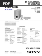 Service Manual: Micro Satellite System