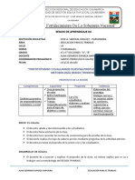 SESION DE APRENDIZAJE 04 4° y 5° EXPERICIA 2