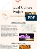 Individual Cultural Project