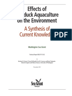 Effects of Geoduck Aquaculture On The Environment: A Synthesis of Current Knowledge