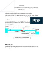 Experiment: 04 Measurement of Discharge in Small Streams and Concrete Channels by Using Broad Crested and Crump Weir. Scope