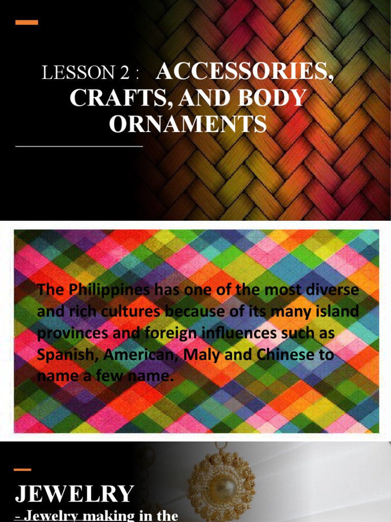 Accessories, Crafts and Body Ornaments Mapeh 7 Art PDF Basket Weaving