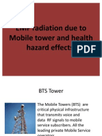 EMF Radiation Due to Mobile Tower and Health