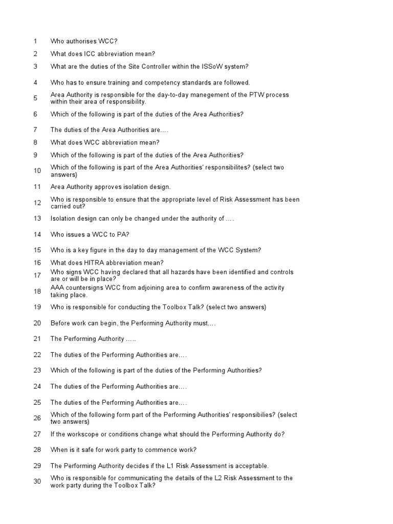 PA Test Questions PDF Hazards Occupational Safety And Health