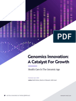 Genomics Innovation: A Catalyst For Growth: Health Care in The Genomic Age