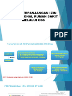 Alur Perpanjangan Izin Operasional Rumah Sakit Melalui Oss