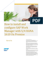 How To Install and Configure SAP Work Manager With S4 HANA 1610 On Prem