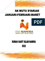 Hasil Kegiatan Indikator Mutu Syariah Jan-Mar 2022