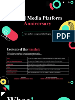 Social Media Platform Anniversary by Slidesgo