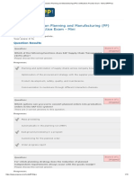 SAP ERP Production Planning and Manufacturing (PP) Certifications Practice Exam - Mini