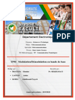 Rapport TP01 CN Modulation Démodulation en Bande de Base