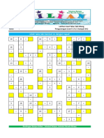 Template Teka-Teki Silang - Pengurangan Level 1 Dengan 5 Variasi Soal