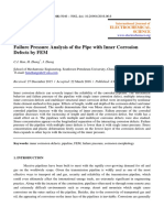 Failure Pressure Analysis of The Pipe With Inner Corrosion