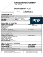 Trip Management Plan