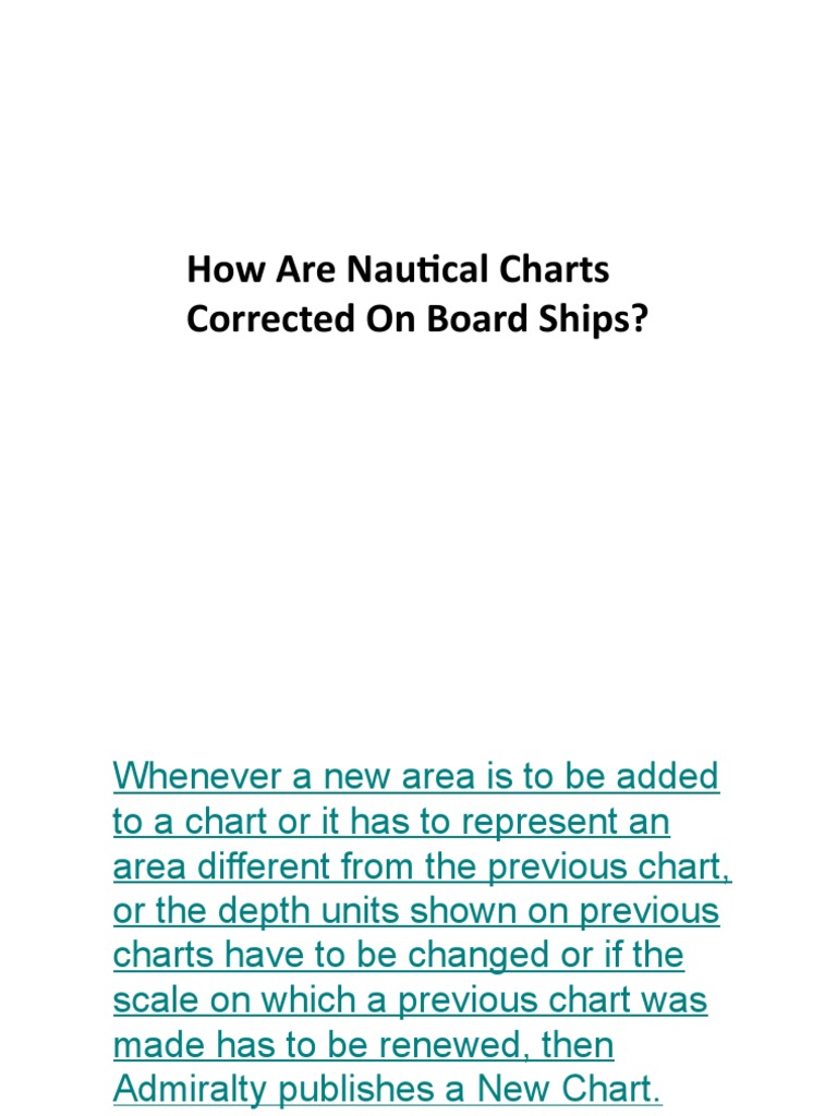 Updating Nautical Charts Onboard | PDF | Navigation