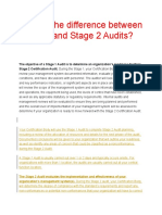 What Is The Difference Between Stage 1 and Stage 2 Audits?