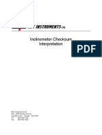 ICM0043A Inclinometer Checksum Interpretation
