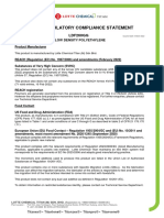 Product Regulatory Compliance Statement: LDF260GG