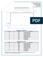 Sheet Metal Fabrication Tolerances