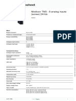 Product Datasheet: Modicon TM3 - 8 Analog Inputs (Screw) 24Vdc