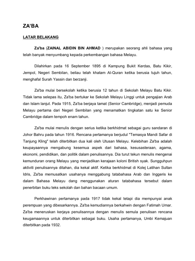 Zaba Pdf