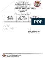 List of Cooperative Parents 9 Sampaguita