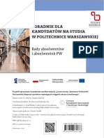 Poradnik Dla Kandydatów Na Studia W PW 2022