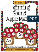 Beggining Sound Apple Match - Постави Картинките Върху Буквите От Азбуката 36